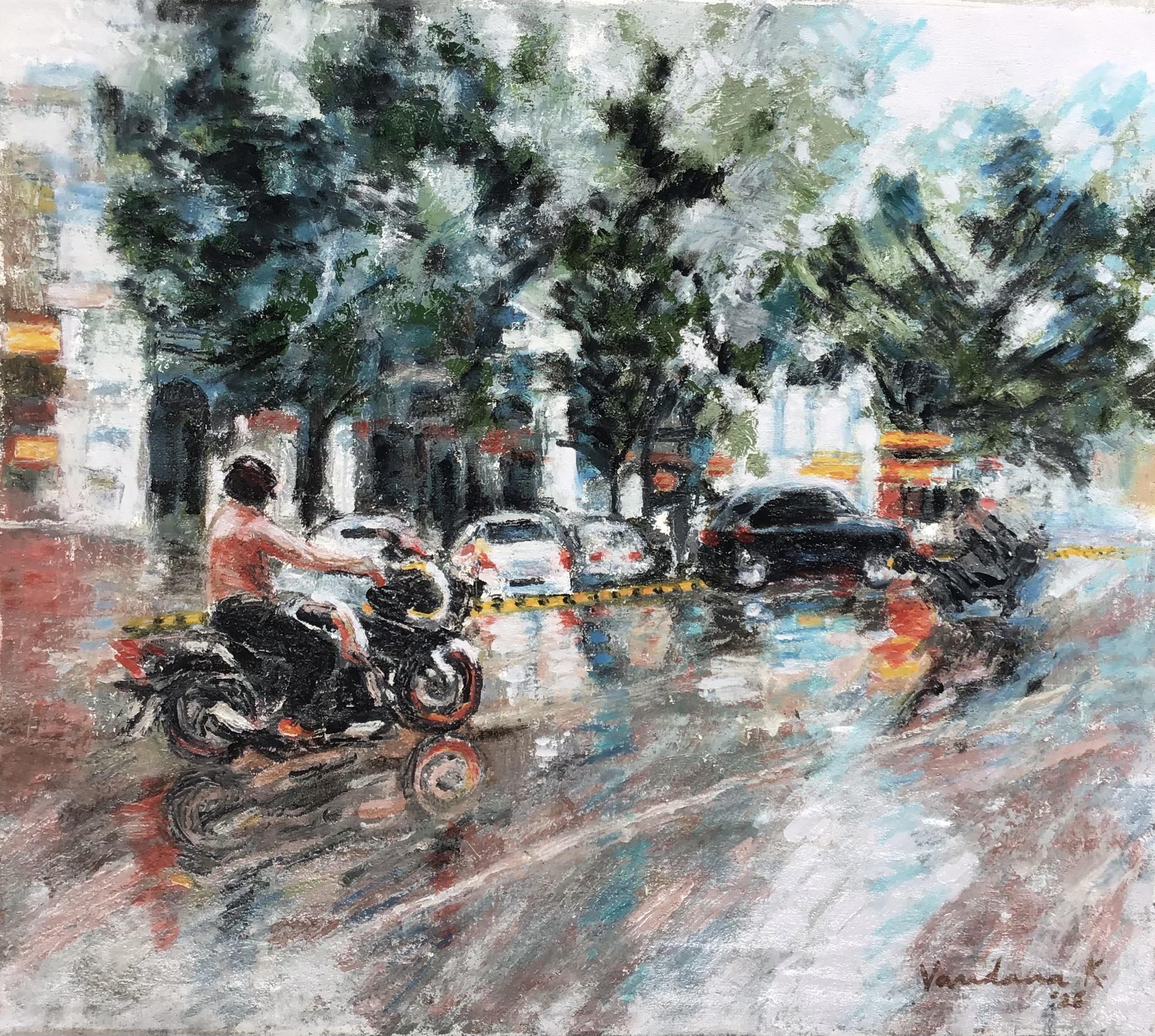 Biking In The Rain